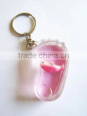 Promotional Cubic Shaped with Dice Acrylic Keychain, Wholesale Plastic Keyring