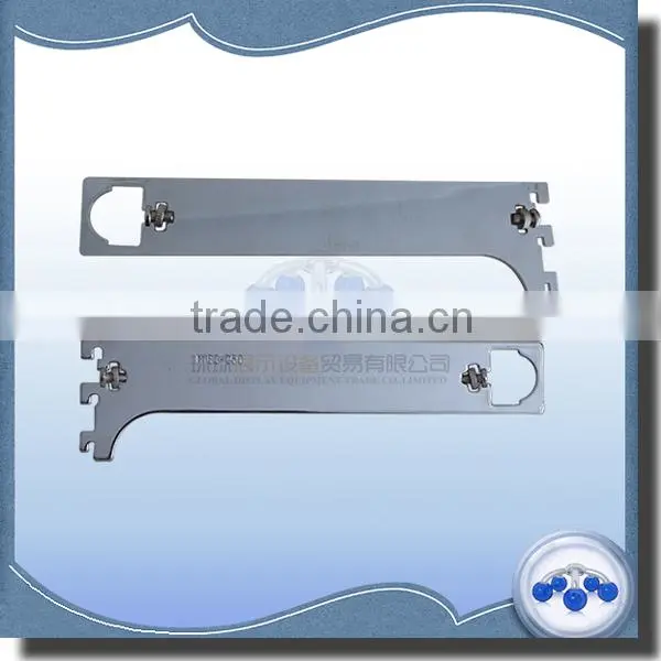 250mm Metal chrome slotted channel shelf for oval tube