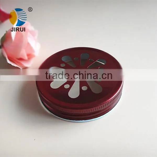 red colour daisy cut cap for handle drinking bottle
