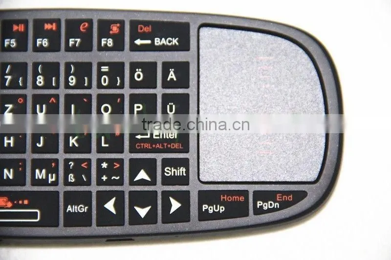 2.4Ghz Mini Wireless Rii K10 Fly Air Mouse Keyboard Touchpad for Android TV BOX in Deutsch