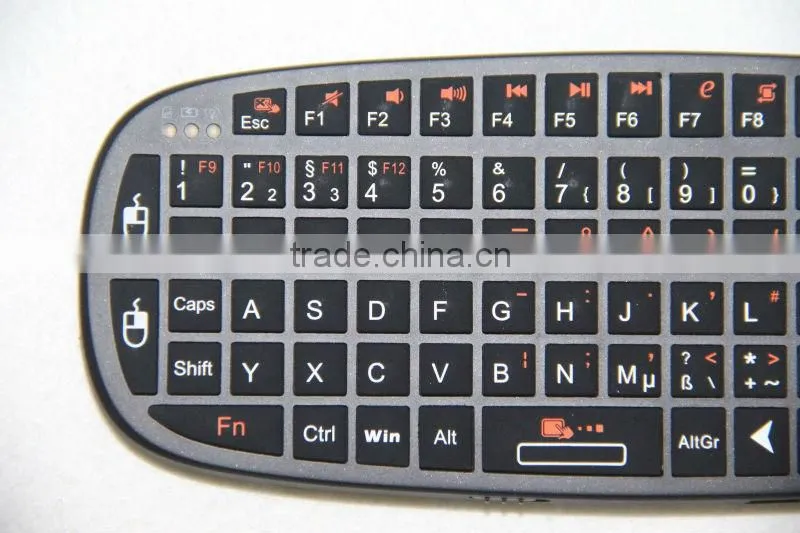 2.4Ghz Mini Wireless Rii K10 Fly Air Mouse Keyboard Touchpad for Android TV BOX in Deutsch