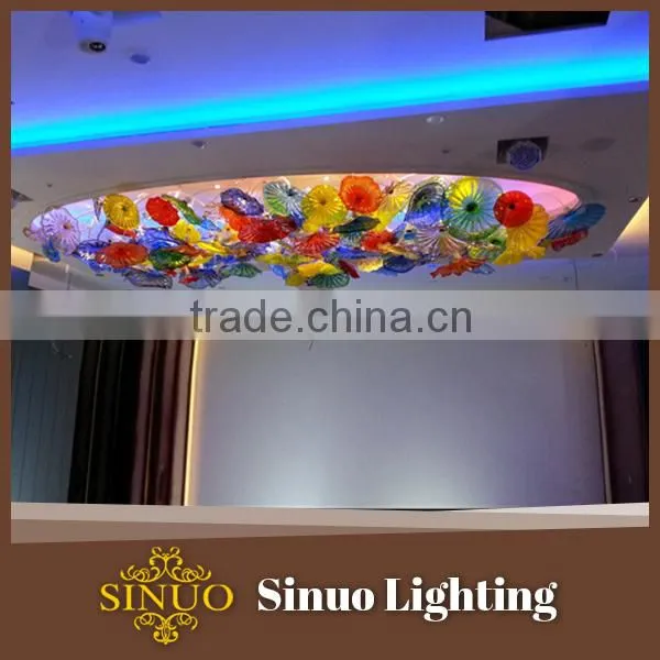 Glass ceiling lamps hand blown clear glass balls