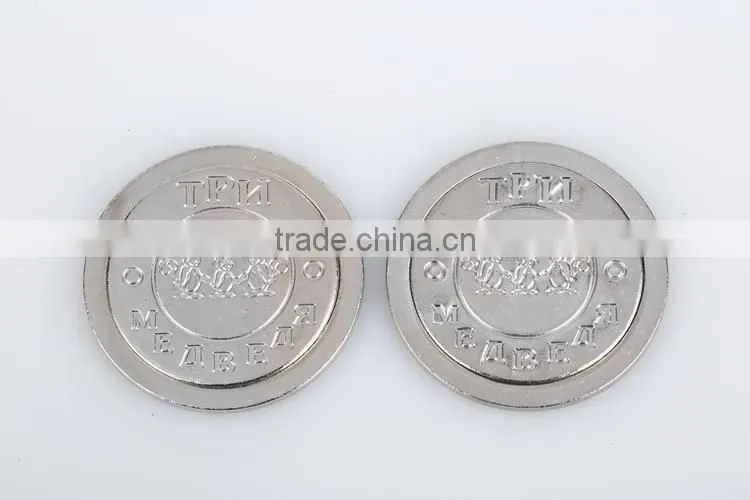 China good supplier promotional video arcade embossed token