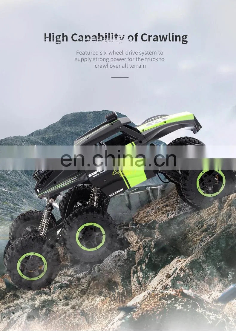 JJRC Q101 Big Rc Car Six-Wheel Drive Climbing Remote Control Cars 1/10 Off-Road Vehicle Children Outdoor Toy Gift