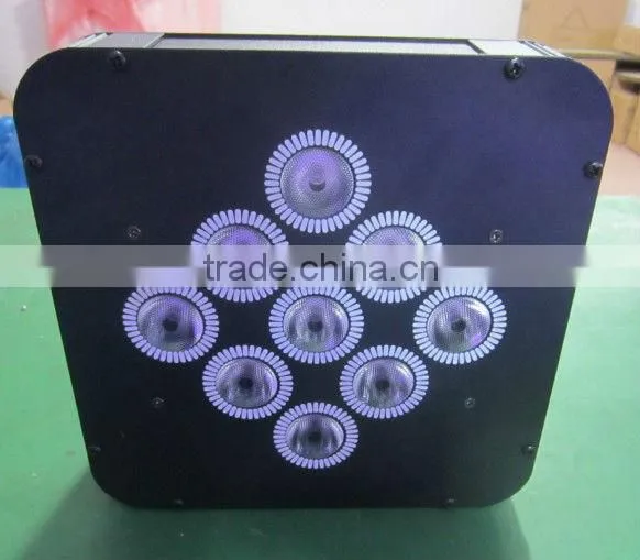 9pcs 3W RGB 3 in 1 Led Par Light Led Par64 Stage DJ Lighting