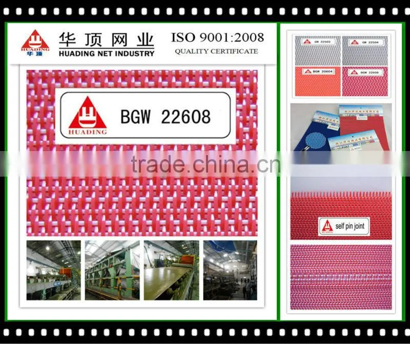 Hot sell Chinese manufacturer 100% synthetic paper making dryer screen fabric mesh for paper mills