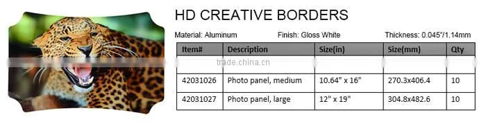Flectional Sublimation HD photo panel NEW