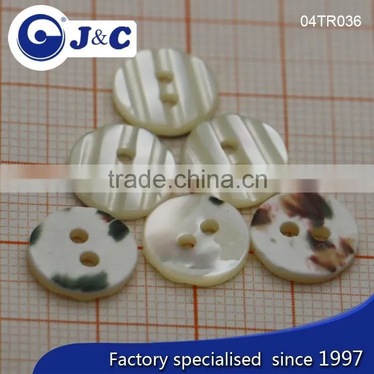 J&C Trocas shell buttons for fashion shirt.TR035,036