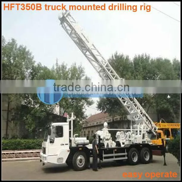 300m depth HFT350B truck mounted rock drilling machine