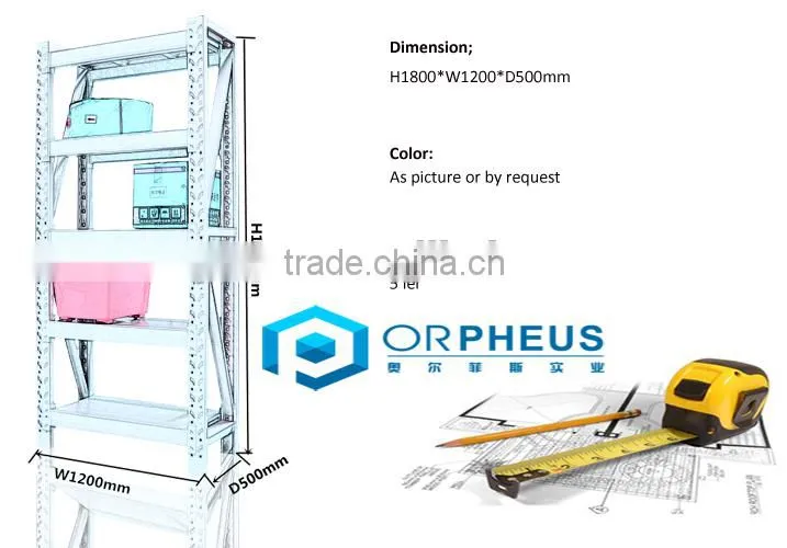 Practical Furniture Metal Shelf 4 Tier Good Warehouse Rack