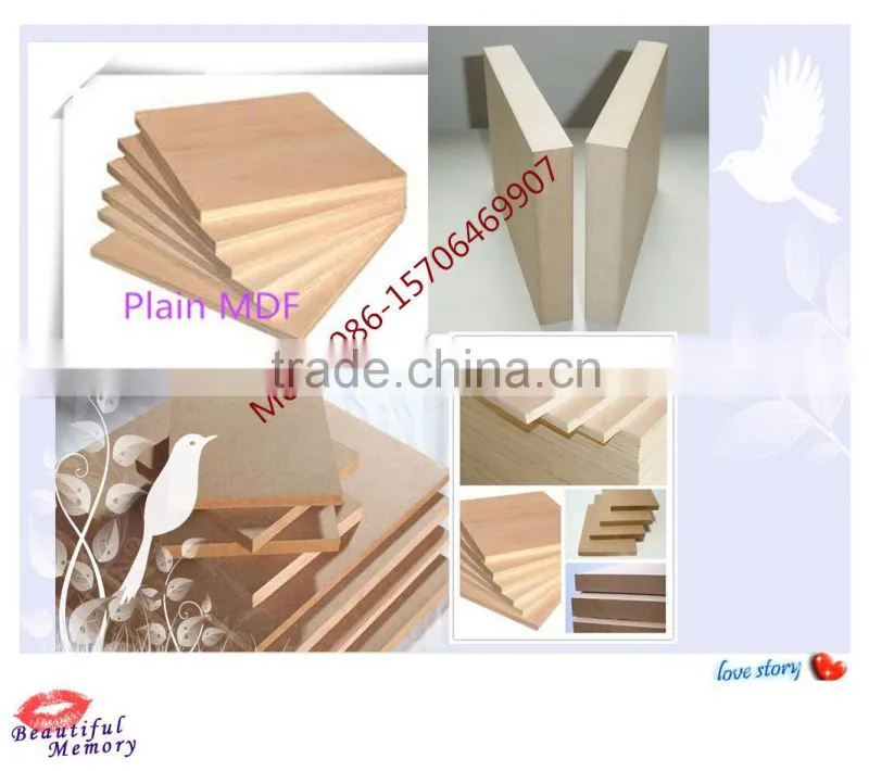 high quality E1/E2 glue plain/raw mdf