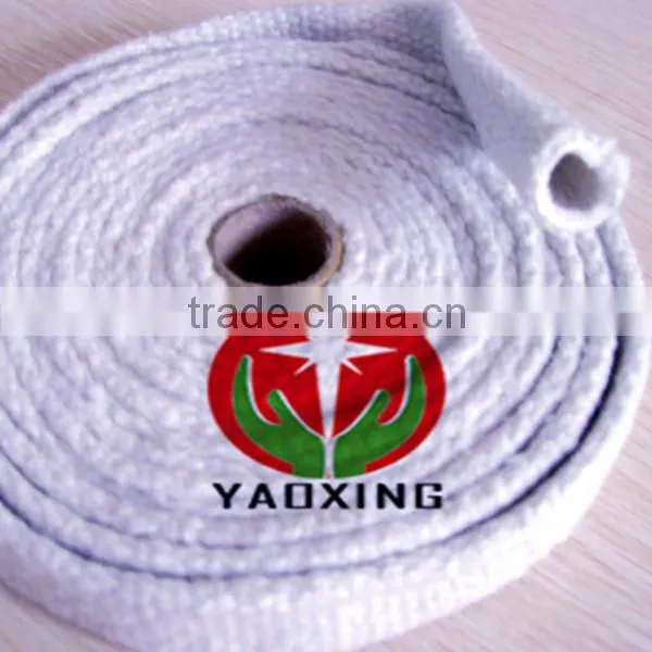 refractory braided sleeve insulation ceramic fiber sleeve refractory sleeve