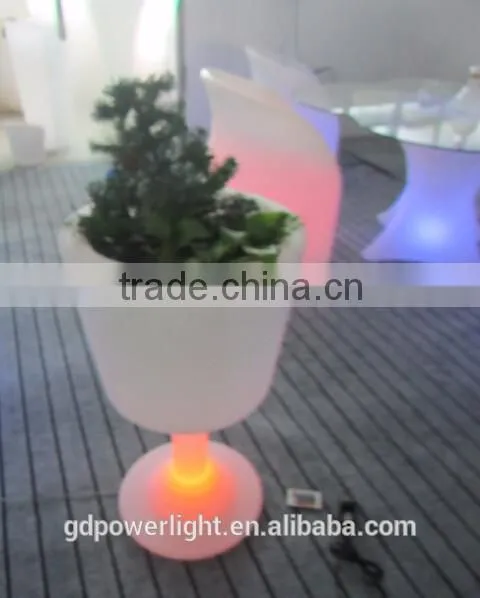 PE plastic Flowerpot with LED light YXF-4576A