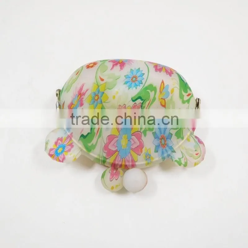 Factory Wholesale Floral Printed Gifts Bag Mini Retro Silicone Smart Wallet