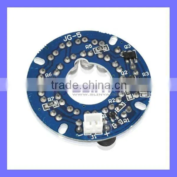 Infrared 24-LED Illuminator Board Plate for 6mm Lens CCTV Security Camera