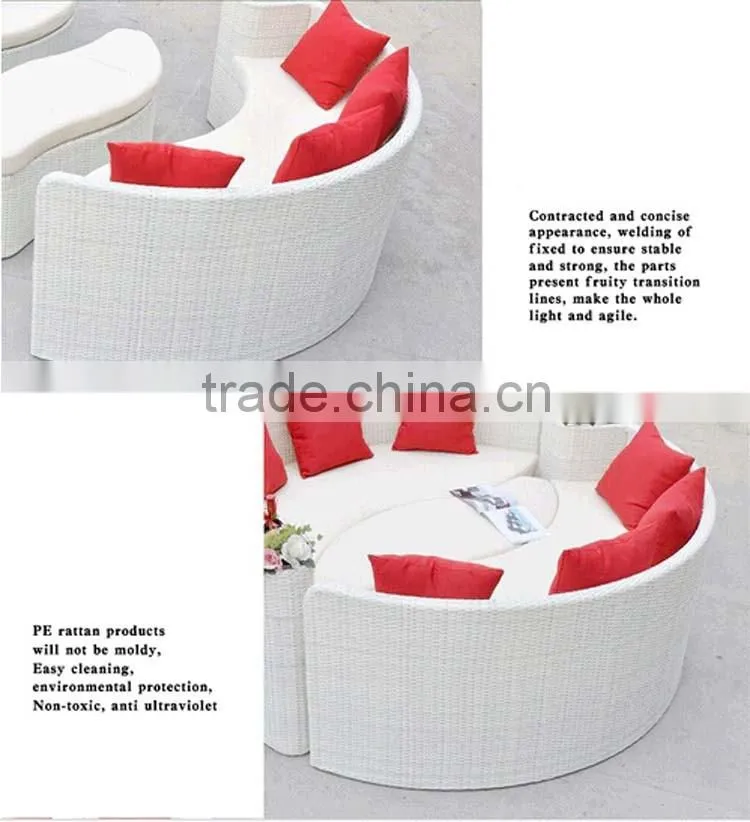 Round Shaped Rattan Outdoor Furniture Personality Leisure Big Round Garden Rattan Furniture
