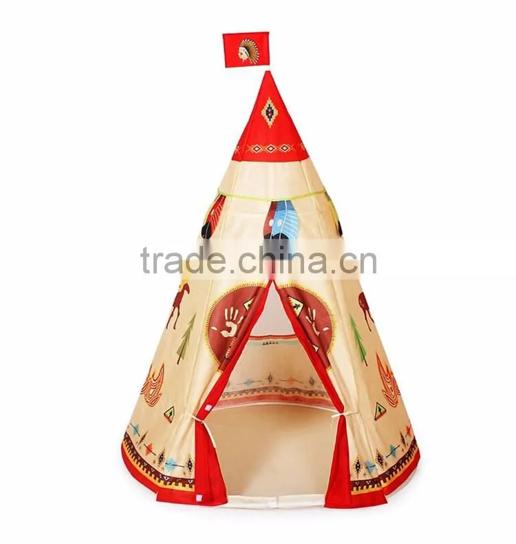 Indian Story Kids Tent Mosquito Kids House Play Princess Children Teepee Tent