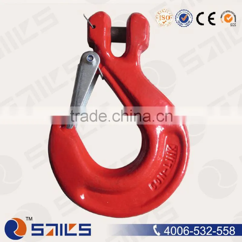 Carbon Steel/Alloy Steel High Strength Eye Slip Hooks with latch S-320