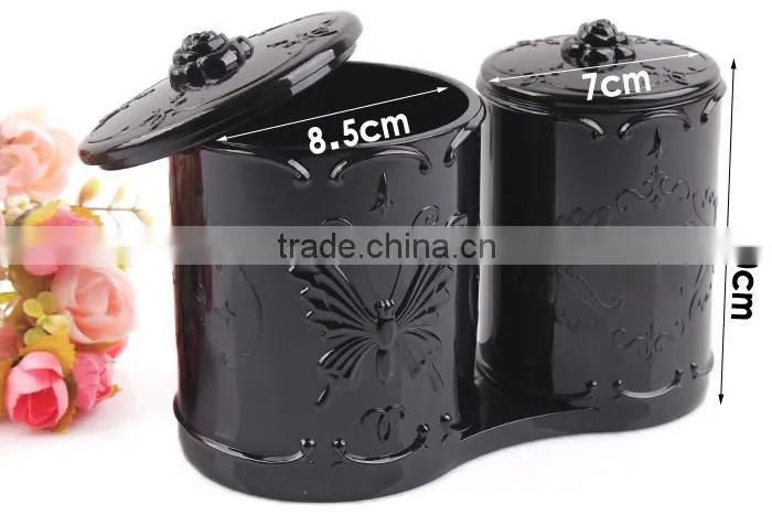 D15 ANPHY Double Cylinder flexo Plastic Pen Holder Black