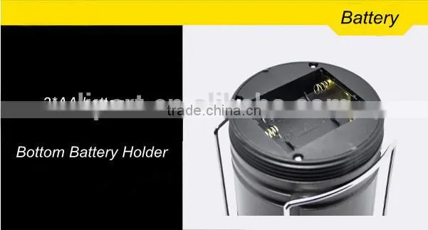 (120320) Multifunction ABS 3*AAA dry battery portable camping led lantern
