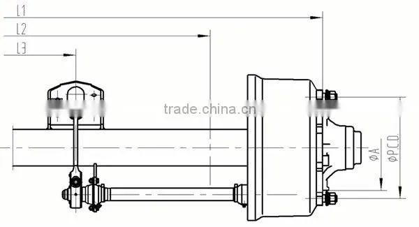 L1 hot sale and high quality semi-trailer steering axle manufacturer