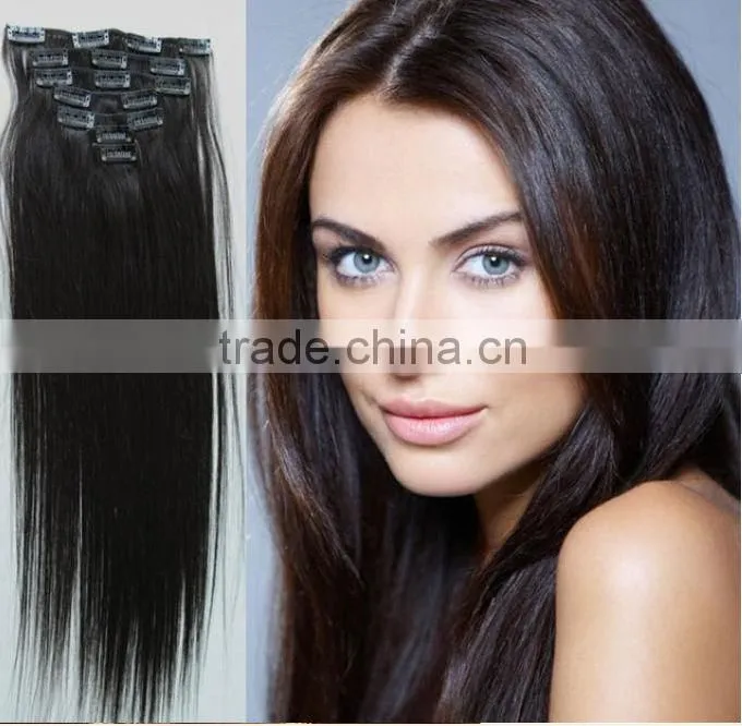 made in China cheap clip in hair extensions