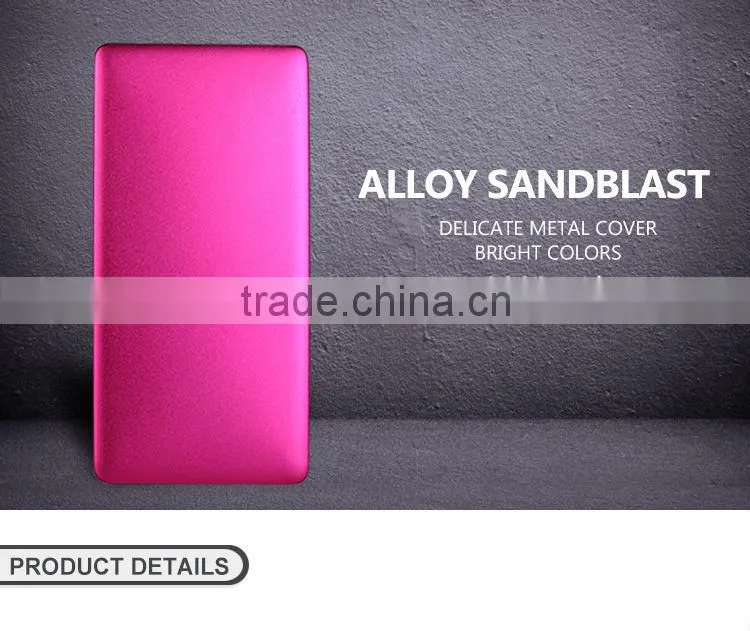 2015 credit card power bank 3200mah with built in cable universal power bank