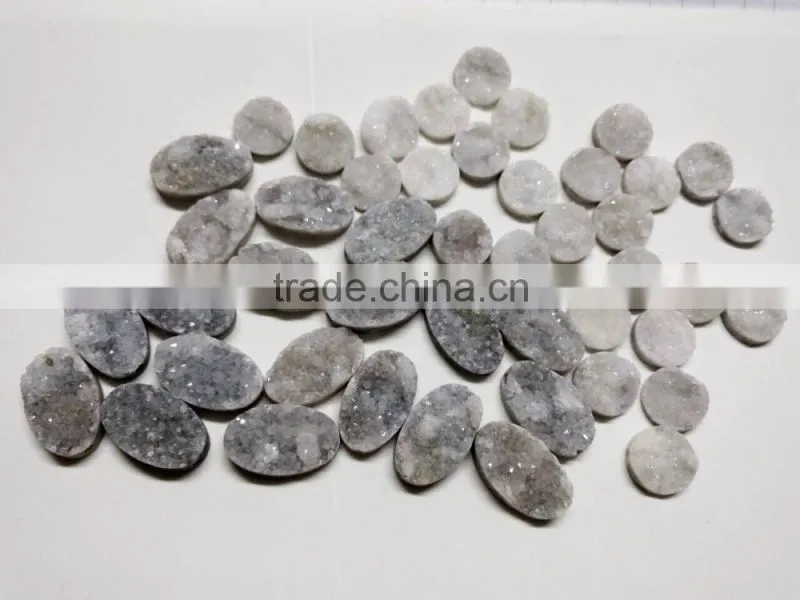 Natural AAA quality candy color agate druzy stone beads wholesale semi precious gem stone cabochons