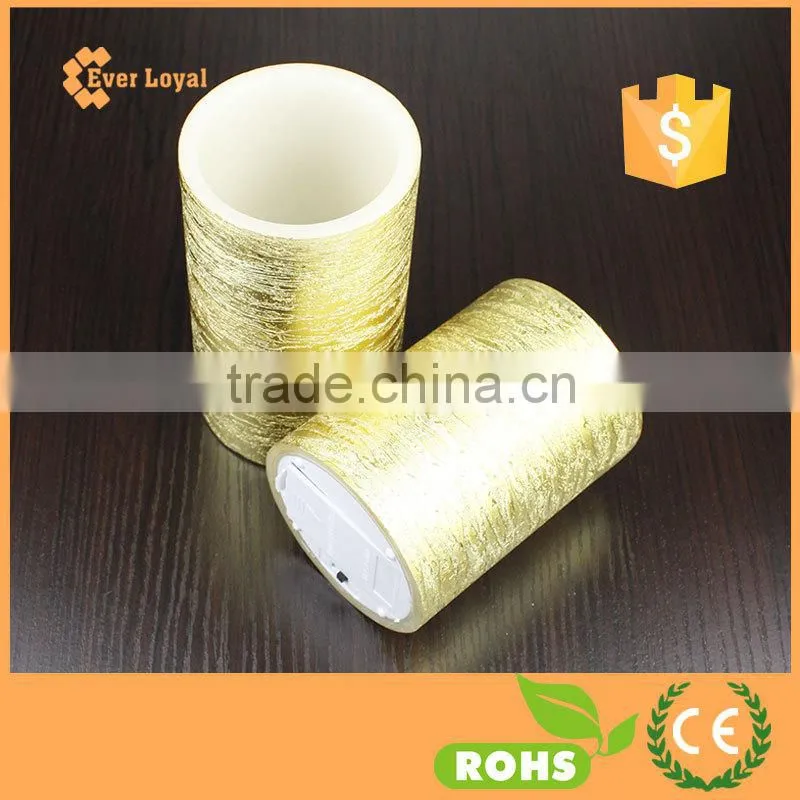 5-Inch Tall Flameless Rustic Pillar Simulated Candle Light For Gorgeous Gift