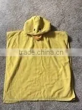 100%soft comfortable100% cotton beach hooded towel ponchos pattern for adult
