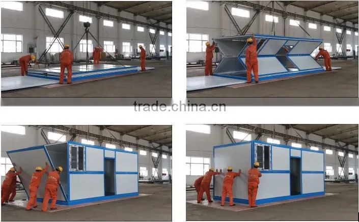 Packaging folding export trade container house