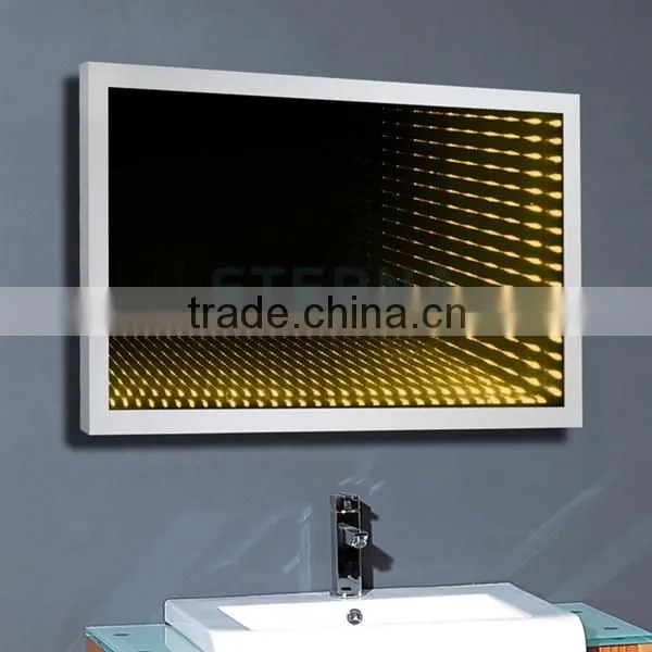 colorful infinity bathroom mirror