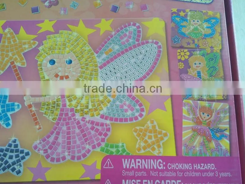 toy/Puppy sticky mosaics/JCW0002/kids DIY craft kit/develop kids wisdom/fun/EVA/popular gifts