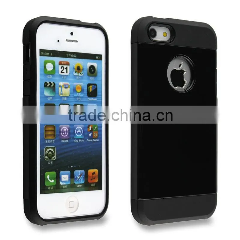 2014 newest 3d phone case for iphone 4/5/5s/5c, Slylish TPU+PC shockproof slim armor phone case for iphone 5 5s
