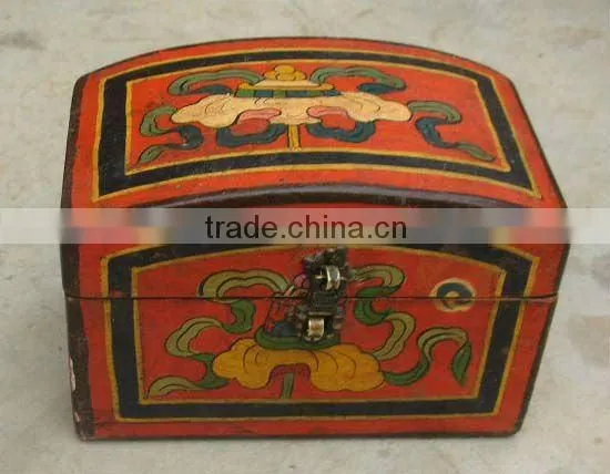 Chinese antique tibet decorative storage box