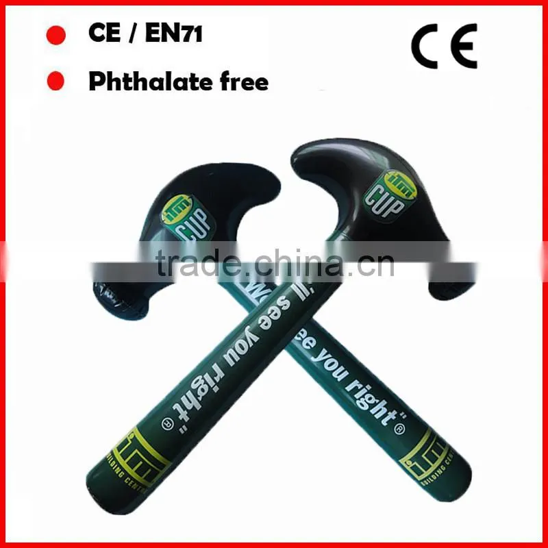 Hot products PVC inflatable small hammers toys with sound for kids