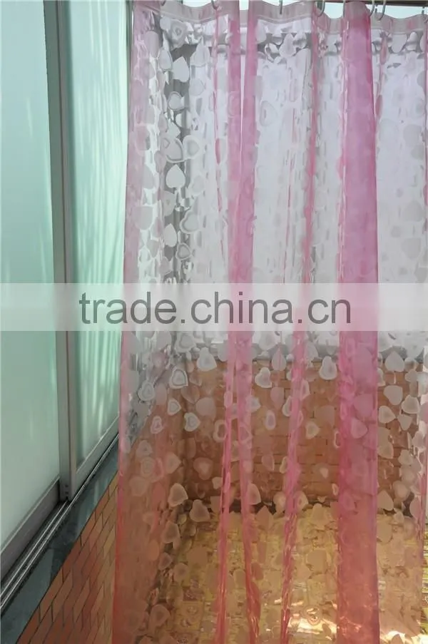 100% Pvc Hot Selling New Design Printed Bathroom Curtain