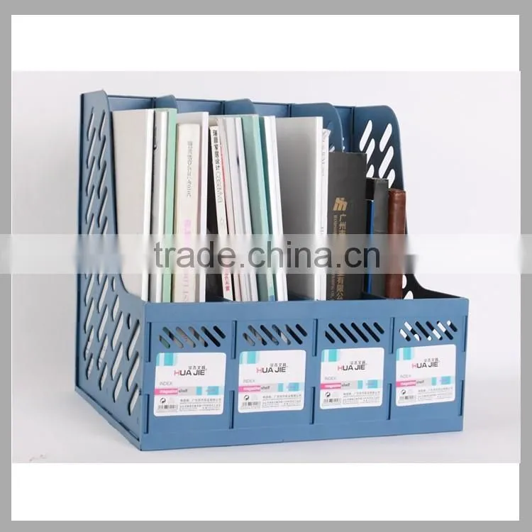 Foldable document shelf cubbyhole magazines rack desk organizer file holder