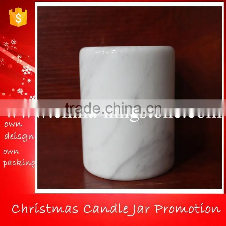 Carrara White Marble Jars,White Marble Jars,Marble Soy Candle Holder