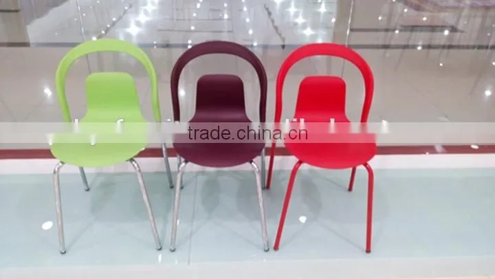 outdoor armless plastic stacking chair cheap chairs HYH-9122