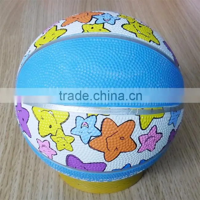 size 2 custom logo printed mini basketball for kids,6 inch promotional mini basketball