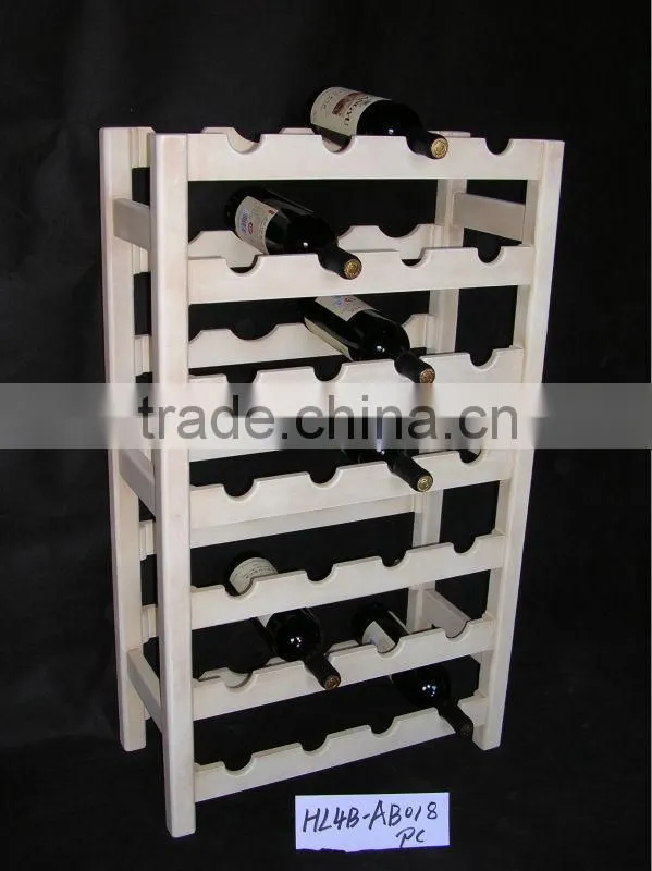 Classic decorative wood wine shelf for living room
