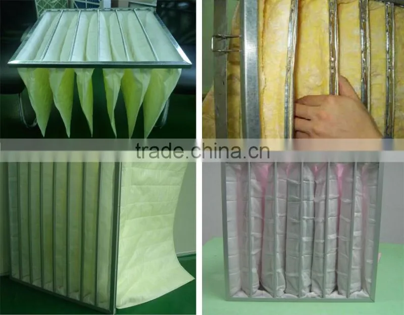F5 F6 F7 F8 medium filter bag with plastic frame