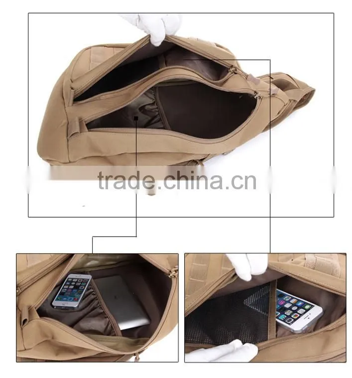 Outdoor leisure sport camouflage molle tactical military sling bag