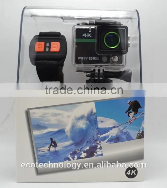 cctv camera AT300 plus have wifi 4K waterproof sports action camera 1080p@60fps with 2.0 LCD on bike camera