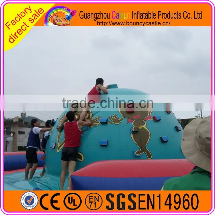 Funny games inflatable climbing wall, inflatable sport game for sale