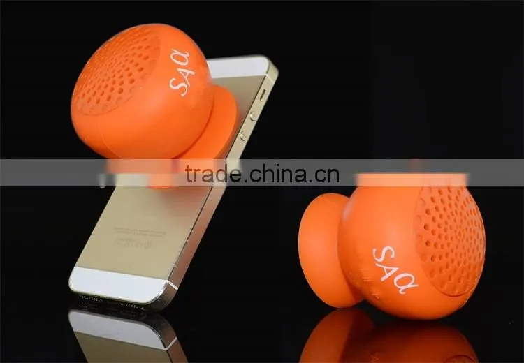 Cheapest Mushroom Mini Handfree Stereo Bluetooth Silicon Sucker Speaker