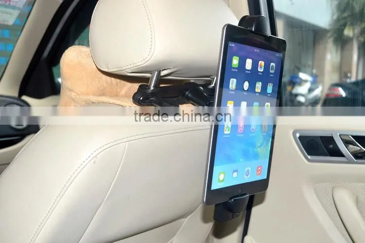 Smilinmount slim Headrest Car Seat Mount Holder with 360 degree rotation For iPad Pro,all smartphone&tablet pc 3-14inch