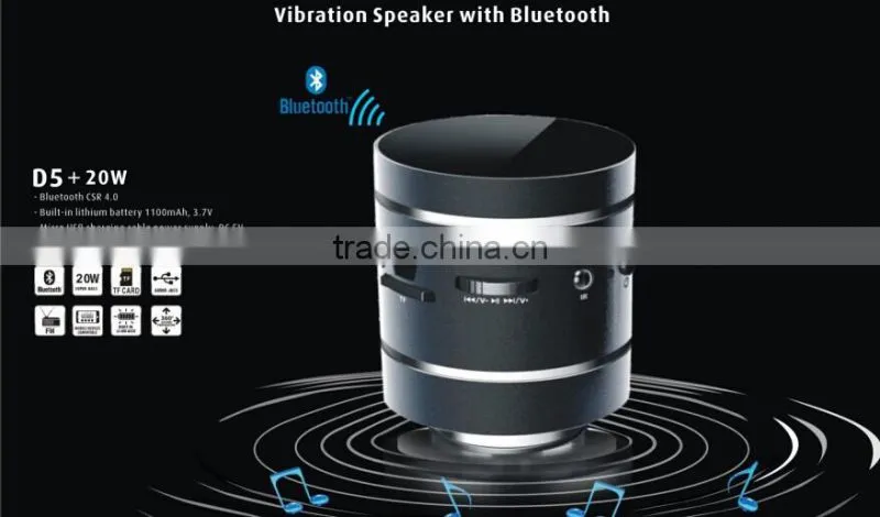 Bluetooth Wireless Mini Speaker 3.5mm Cable Bass Black