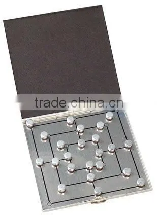 Aluminum 2 in 1 magnetic dart and back gammon